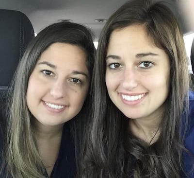 Identical twin sisters Kerri Stone and Kelli Lyon