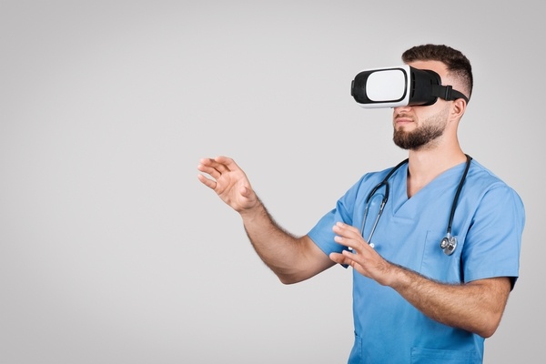 Young male nursing student