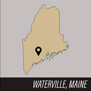 Map of Waterville, ME