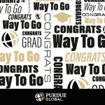 Purdue Global Graduation Poster