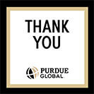 Purdue Global Graduation Thank You Sign