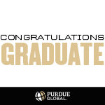 Printable Purdue Global Graduation Yard Sign