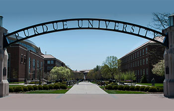 Purdue University campus entrance