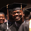 Graduates in caps and gowns