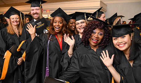 Purdue Global alumni at graduation