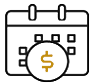 calendar with dollar sign icon
